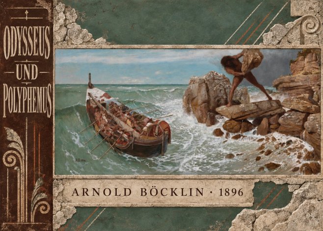 Arnold Böcklin Odysseus Und Polyphemus No6 - Póster