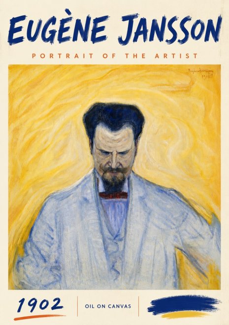 Eugène Jansson Portrait of the Artist II No6 - Póster