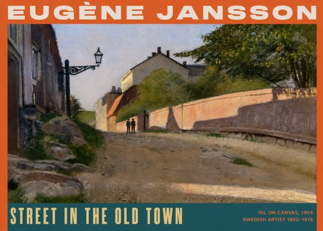 Eugène Jansson Street in the Old Town No2 - Póster