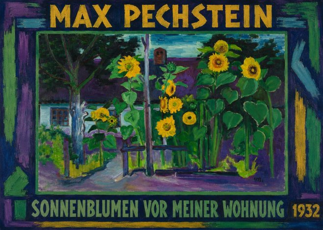 Max Pechstein Sonnenblumen Vor Meiner Wohnung No1 - Póster