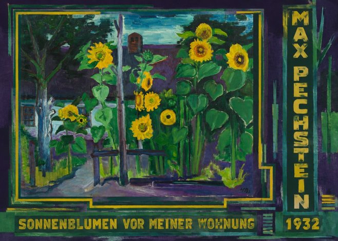 Max Pechstein Sonnenblumen Vor Meiner Wohnung No3 - Póster