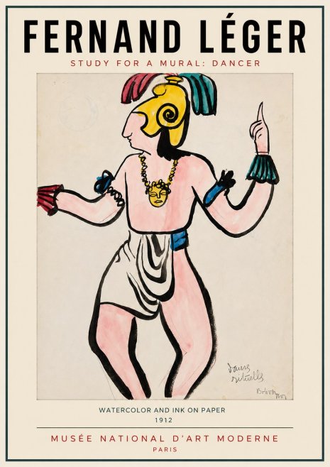 Fernand Léger Dans Rituelles No3 - Póster