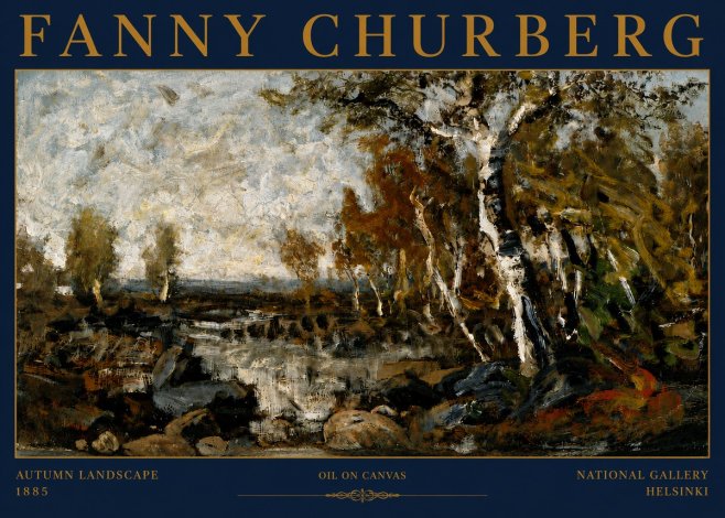 Fanny Churberg Autumn Landscape No4 - Póster