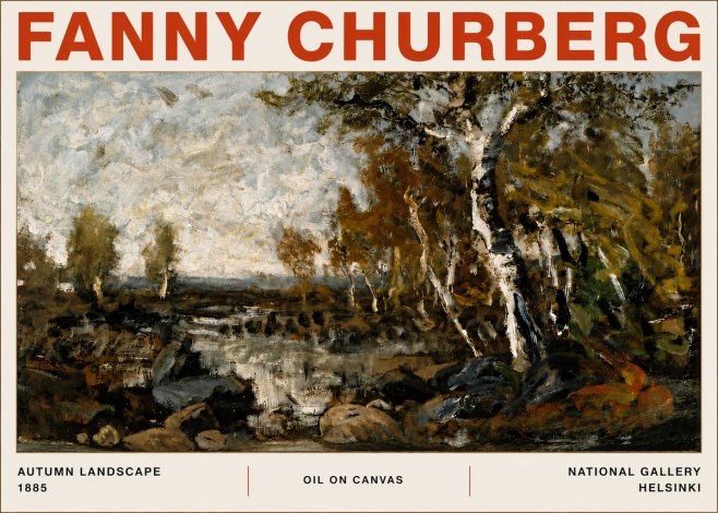 Fanny Churberg Autumn Landscape No5 - Póster
