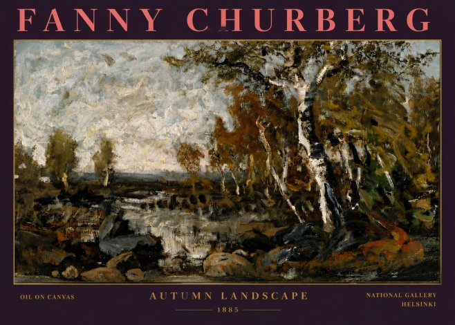 Fanny Churberg Autumn Landscape No6 - Póster