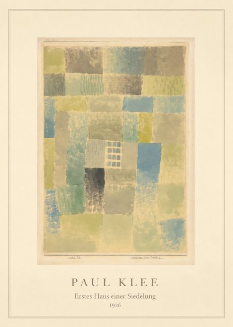 Paul Klee Erstes Haus Einer Siedelung No4 - Póster