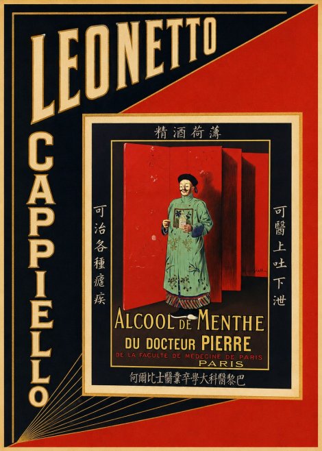 Leonetto Cappiello Alcool De Menthe Du Docteur Pierre No4 - Póster