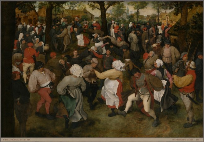 Pieter Bruegel The Wedding Dance II No5 - Póster