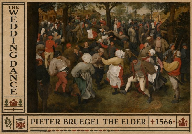 Pieter Bruegel The Wedding Dance II No6 - Póster