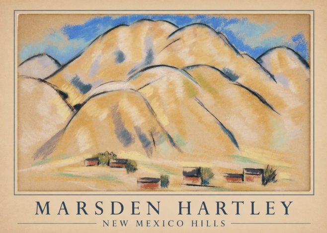 Marsden Hartley New Mexico Hills No4 - Póster