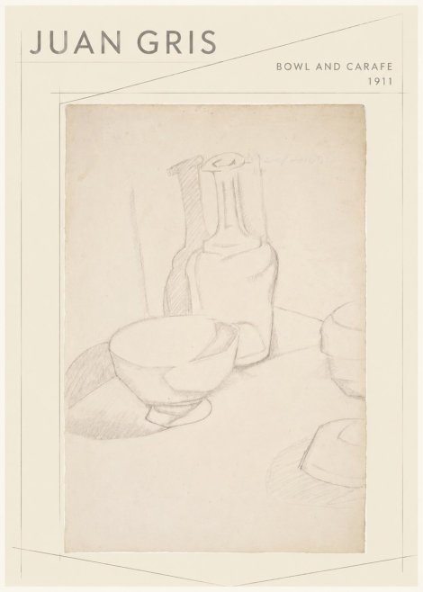 Juan Gris Bowl and Carafe No1 - Póster