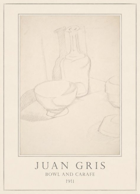 Juan Gris Bowl and Carafe No4 - Póster