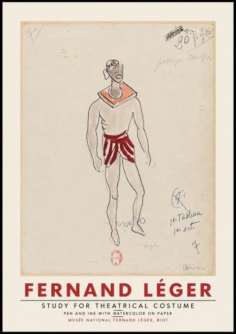 Fernand Léger Study for Theatrical Costume No2 - Póster