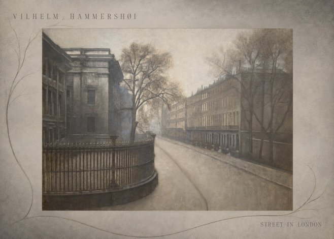 Vilhelm Hammershøi Street in London No5 - Póster