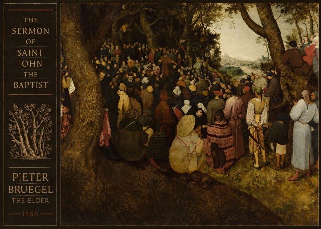 Pieter Bruegel The Sermon of Saint John the Baptist II No3 - Póster