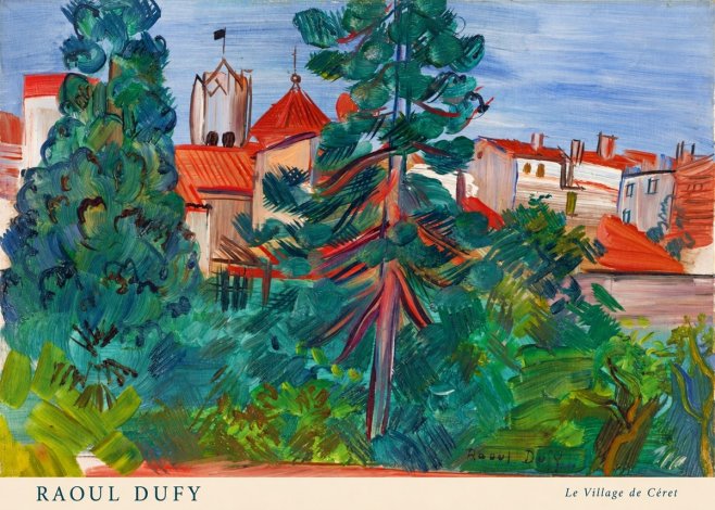 Raoul Dufy Le Village De Céret No5 - Póster
