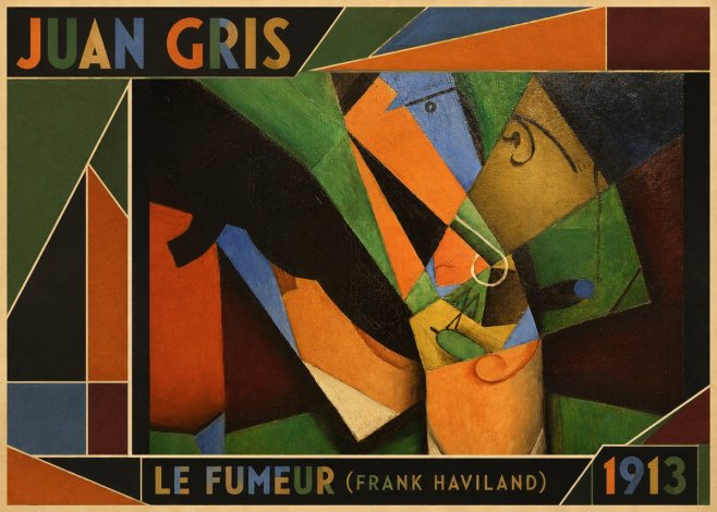Juan Gris Le Fumeur (Frank Haviland) No1 - Póster