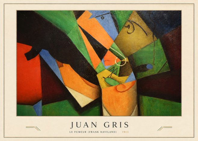 Juan Gris Le Fumeur (Frank Haviland) No3 - Póster
