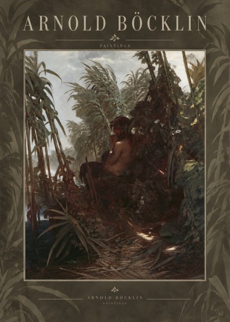 Arnold Böcklin Faun Playing the Panpipes No6 - Póster