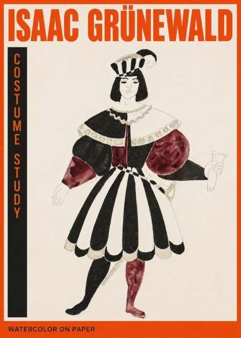 Isaac Grünewald Costume Study VIII No2 - Póster