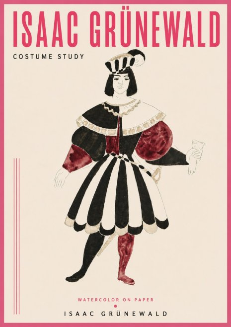 Isaac Grünewald Costume Study VIII No4 - Póster