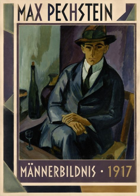 Max Pechstein Männerbildnis • 1917 No1 - Póster