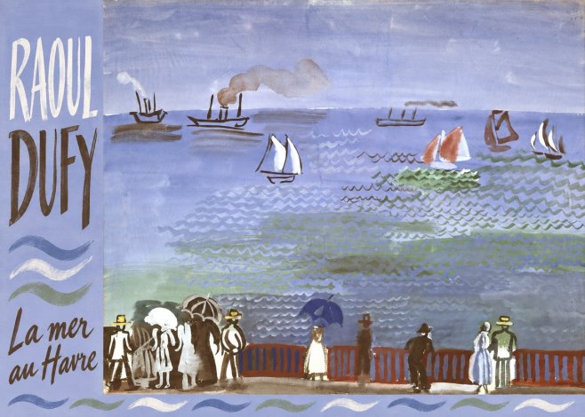 Raoul Dufy La Mer Au Havre No4 - Póster