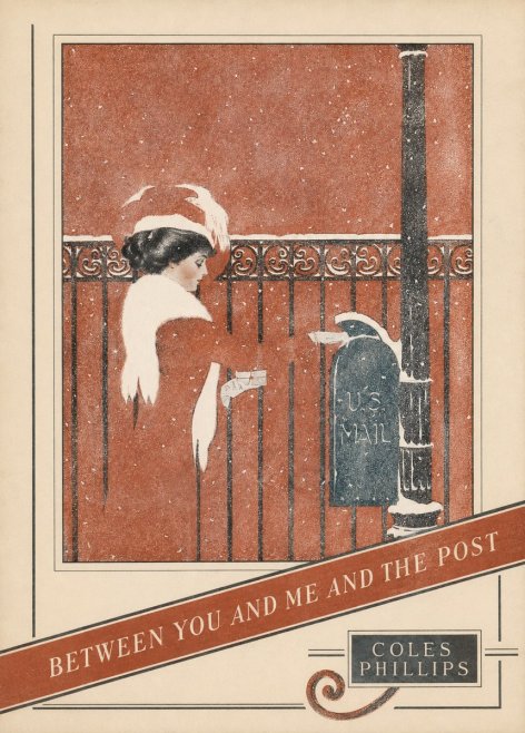 Coles Phillips Between You and Me and the Post No4 - Póster