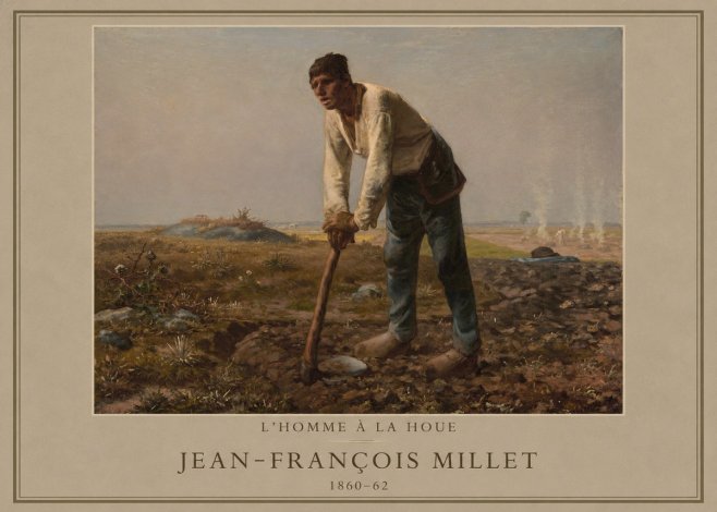 Jean-François Millet L'homme À La Houe No1 - Póster