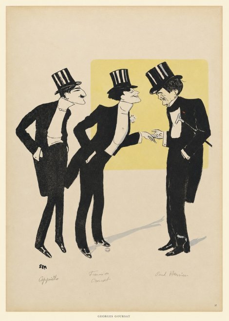 Georges Goursat Capiello, Fraxin De Crouset, Poul Hervieu No6 - Póster