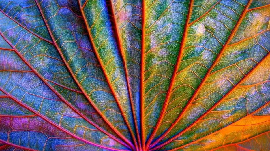 Vivid Spectrum Leaf