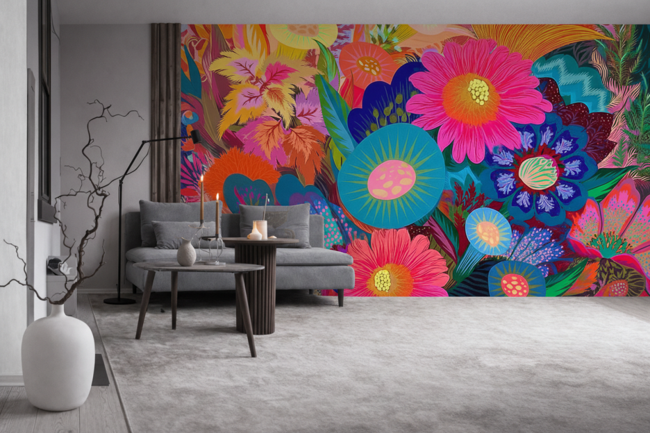 Vibrant Flora Mosaic