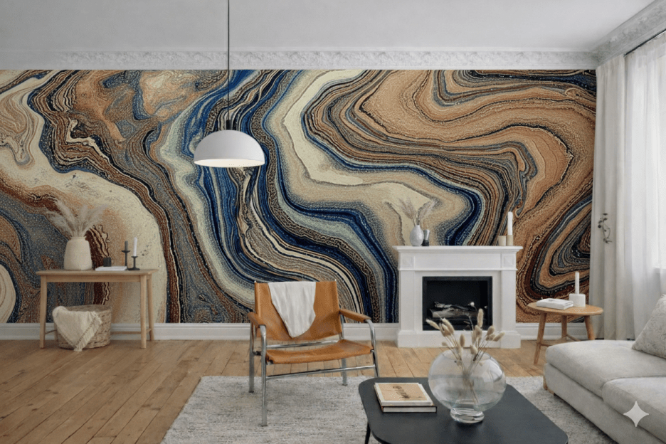 Wavy Terracotta Tides