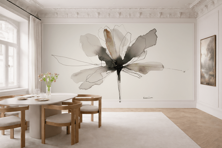 Ink Blossom Ivory
