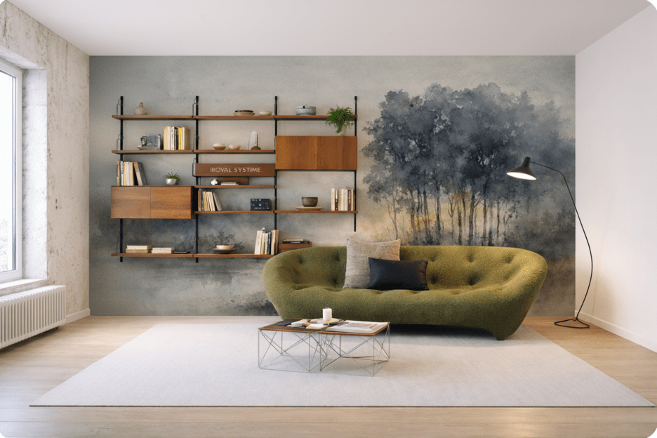 Misty Grove Reflections