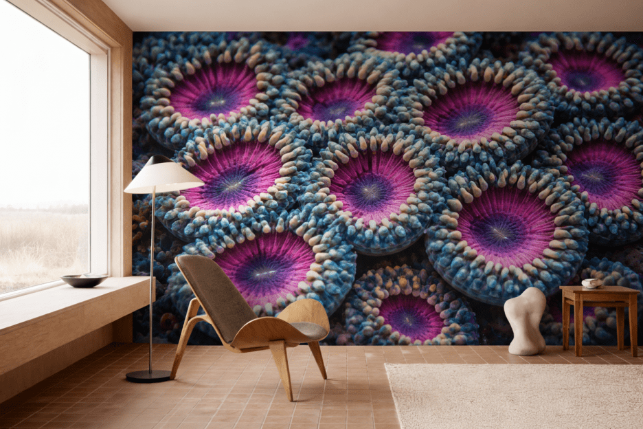 Coral Blossom Mosaic