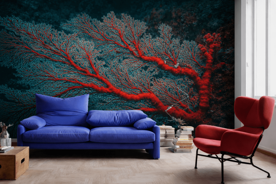 Luminous Coral Veins