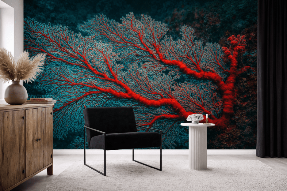 Luminous Coral Veins