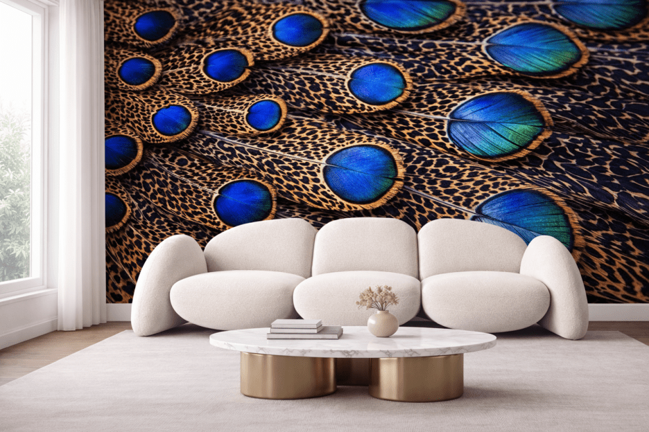 Iridescent Feather Mosaic