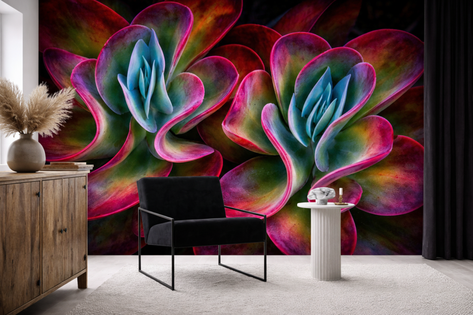 Vibrant Succulent Veil