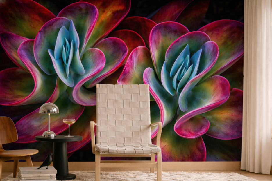 Vibrant Succulent Veil