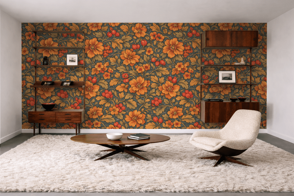 Rustic Blossom Tapestry