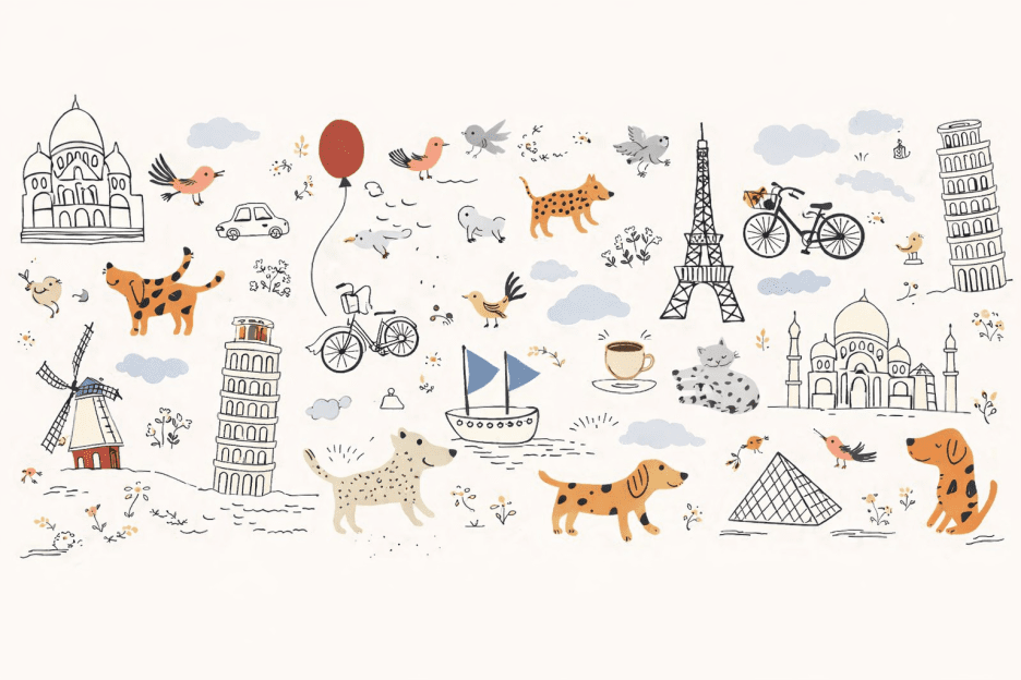 Cartoonish Cityscape