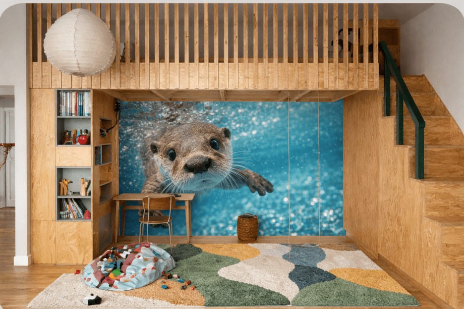 Otter Underwater Gaze