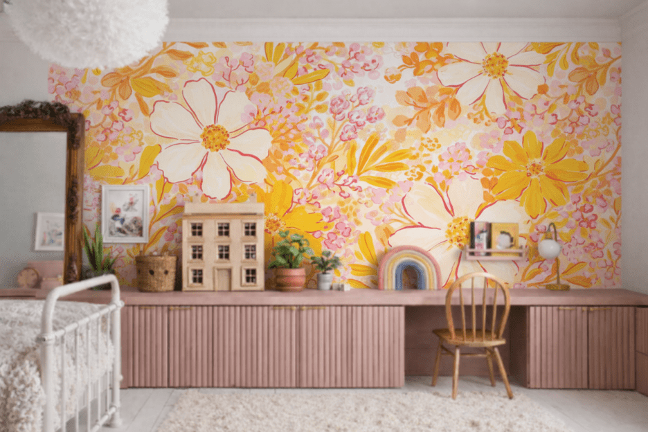 Frosted Flora Mural