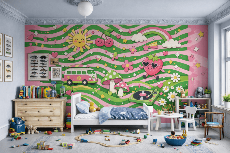 Retro Sunshine Mural