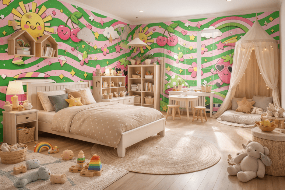 Retro Sunshine Mural