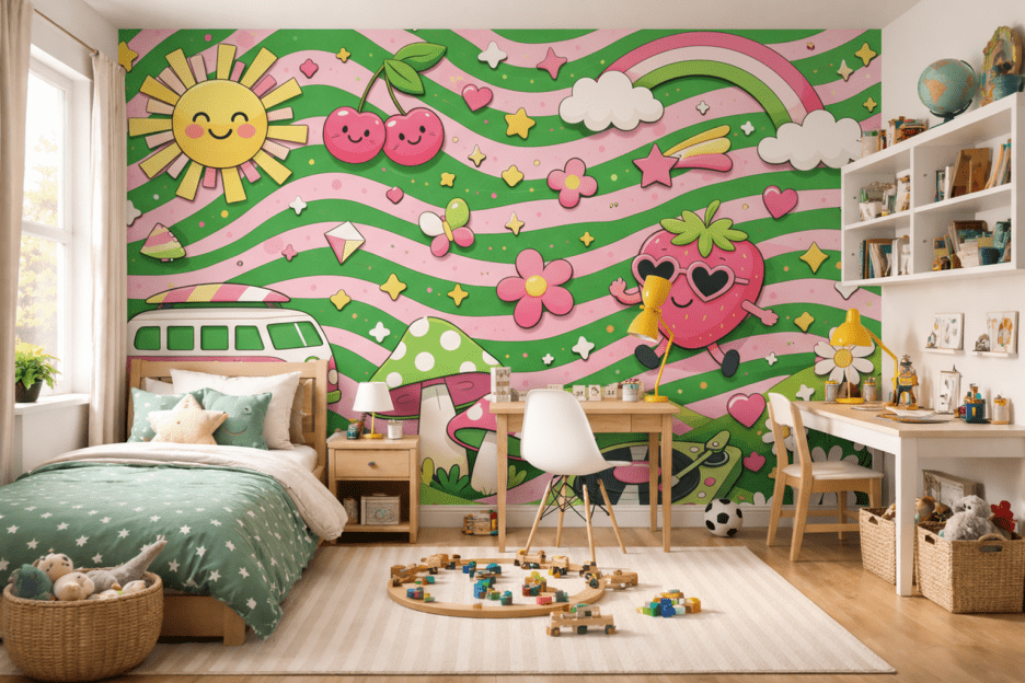 Retro Sunshine Mural