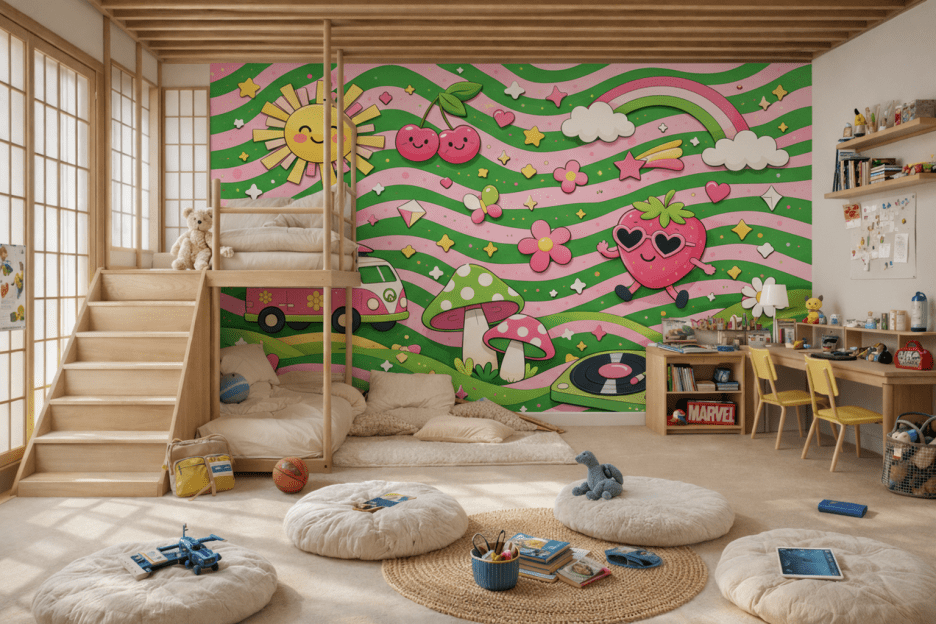 Retro Sunshine Mural