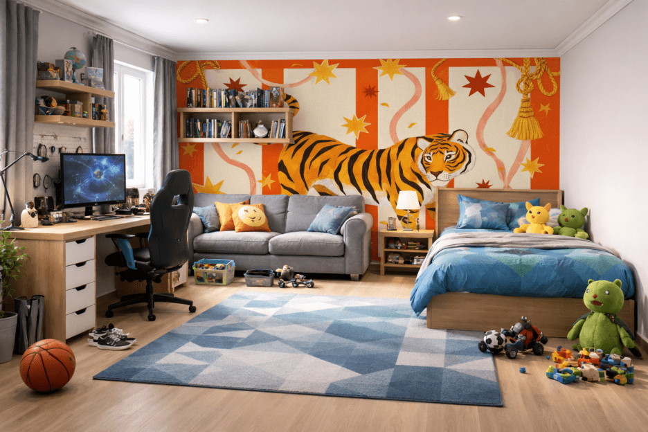 Tiger Tapestry Burst